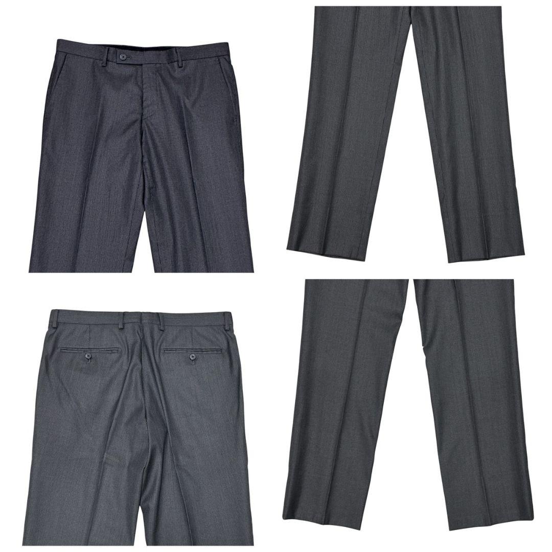 【美品】カルバンクライン CK セットアップ スーツ上下 シングル ストライプ