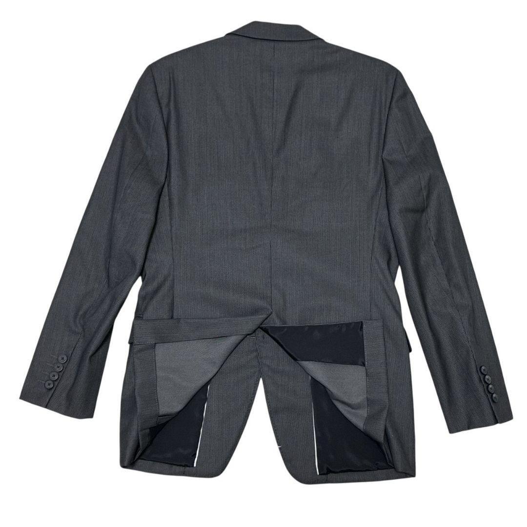 【美品】カルバンクライン CK セットアップ スーツ上下 シングル ストライプ