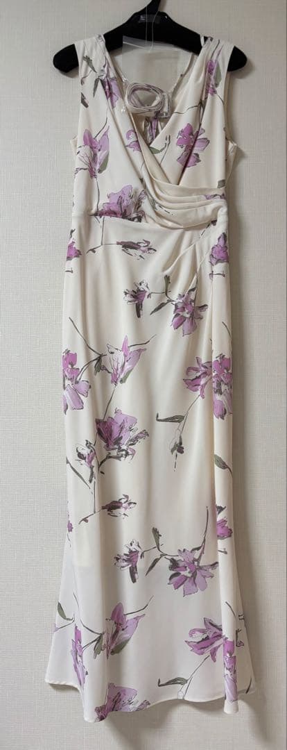 SNIDEL ペイントフラワープリントワンピース ピンク