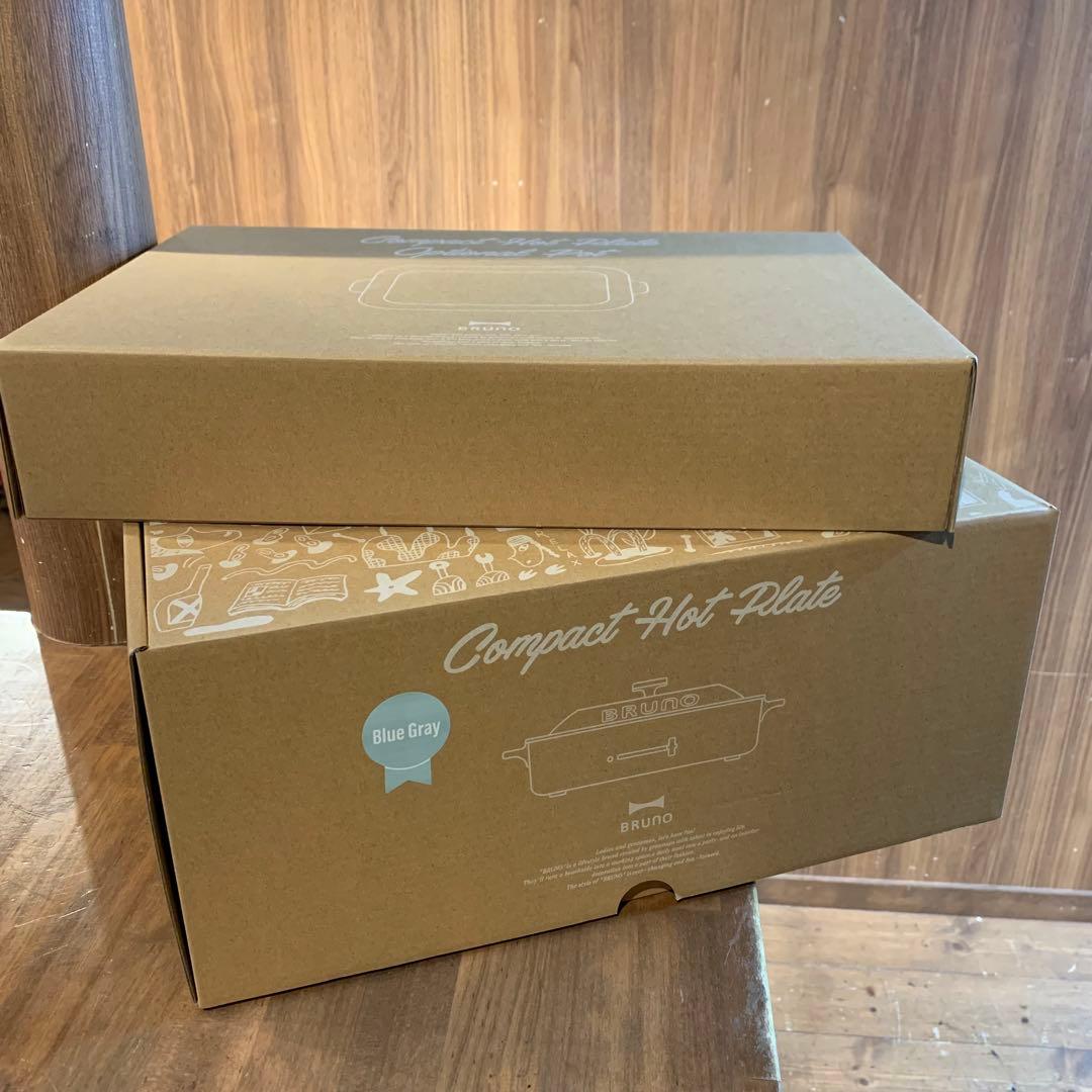 【新品未使用】ブルーノ　コンパクトホットプレート + セラミックコート鍋　セット