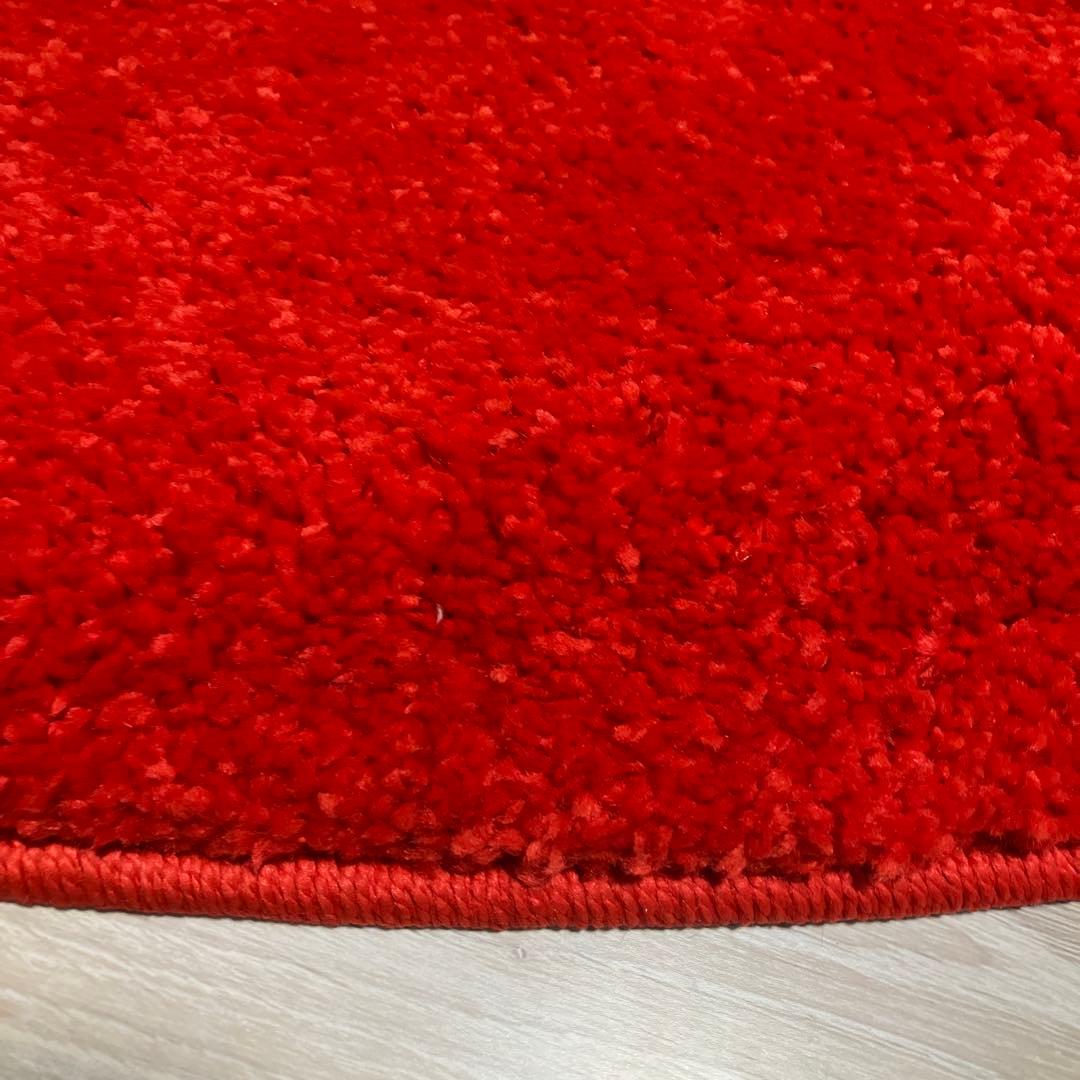 IKEA ラグストエンセ STOENSE 195cm レッド赤　円形