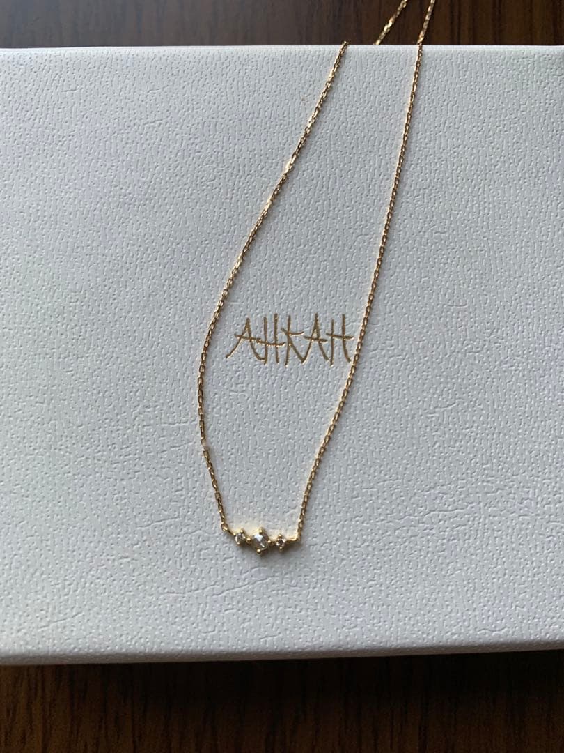 AIKAH K18ダイヤ　エスポワール　ネックレス