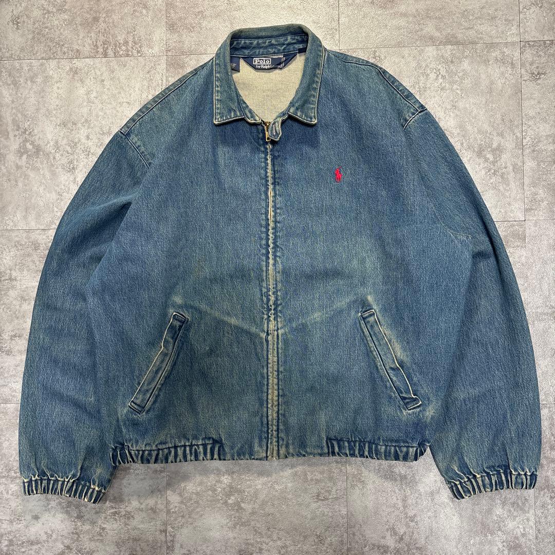 80s USA製　Ralph Lauren denim swing top XL
