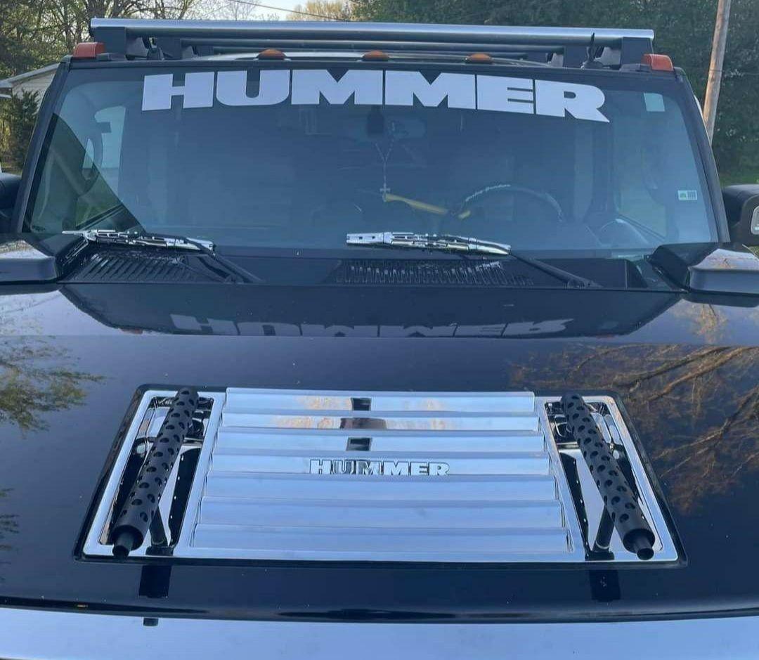 【専用】ハマー　H2 フロント　ダブル　ワイパー　ブレード　メッキ　クロム