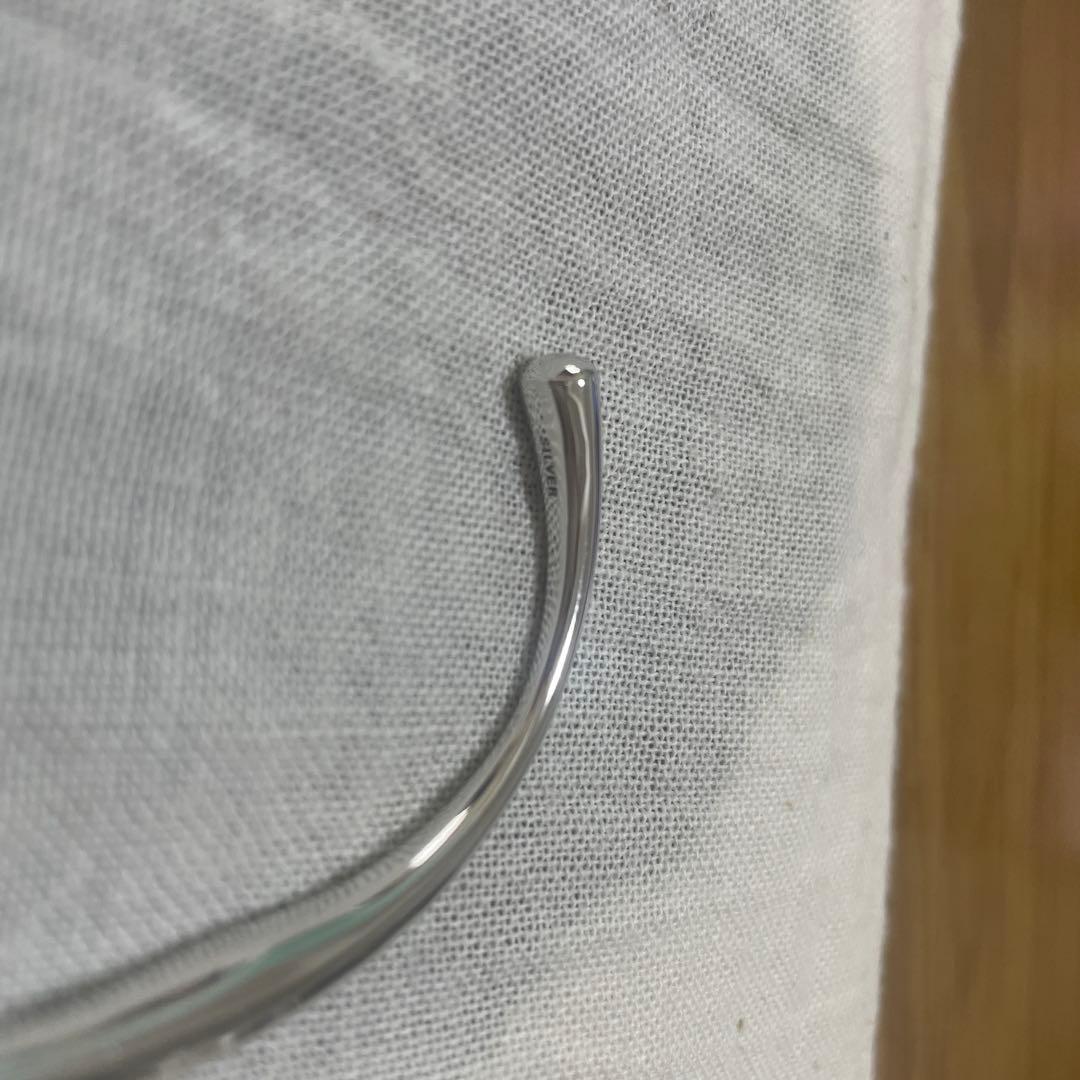 【最終値下げ】WOJE(ヲジェ) シルバーバングルHorn (SV925)