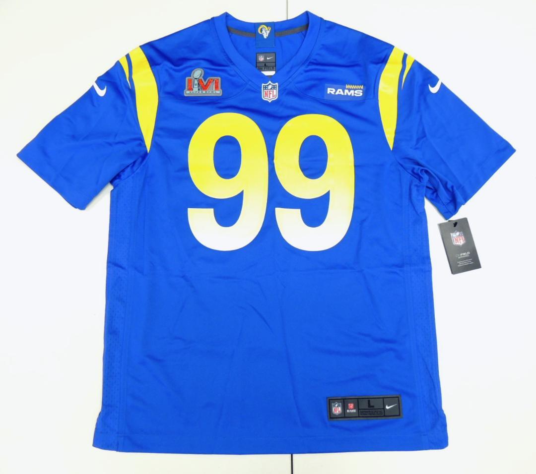 新品 ナイキ 2022 スーパーボウル記念 ロサンゼルスLAラムズ ジャージL