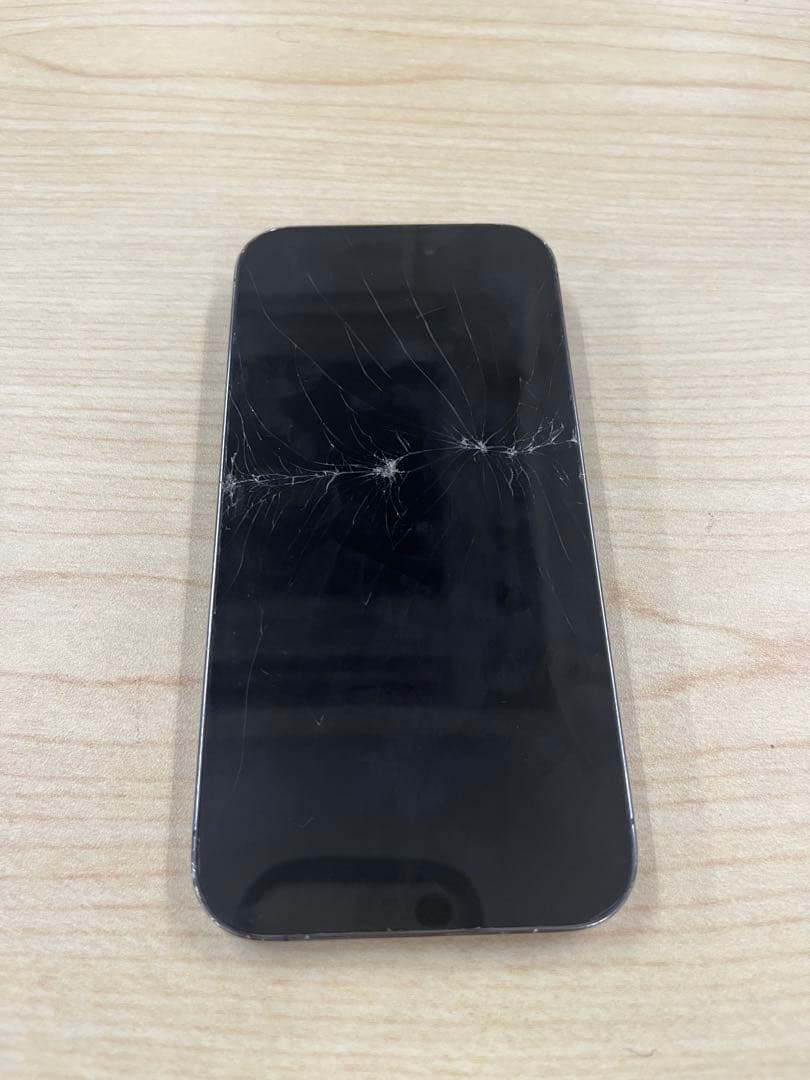 iPhone14Pro パープル 256GB 本体 Apple 画面割れ