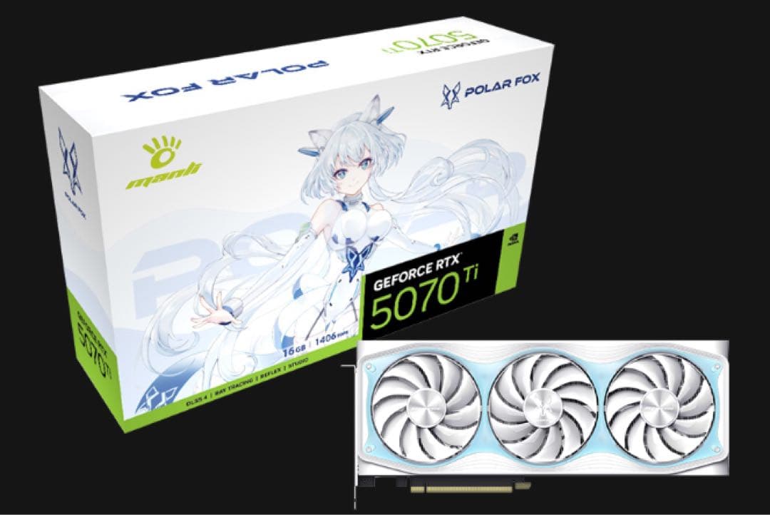 新品未開封 Manli Polar Fox GeForce RTX5070Ti