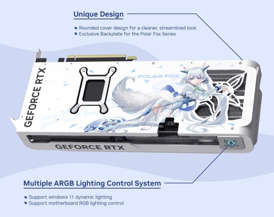 新品未開封 Manli Polar Fox GeForce RTX5070Ti