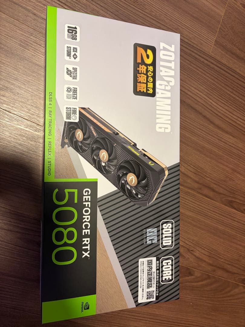 新品・未開封品ZOTAC RTX5080 Solid core OC
