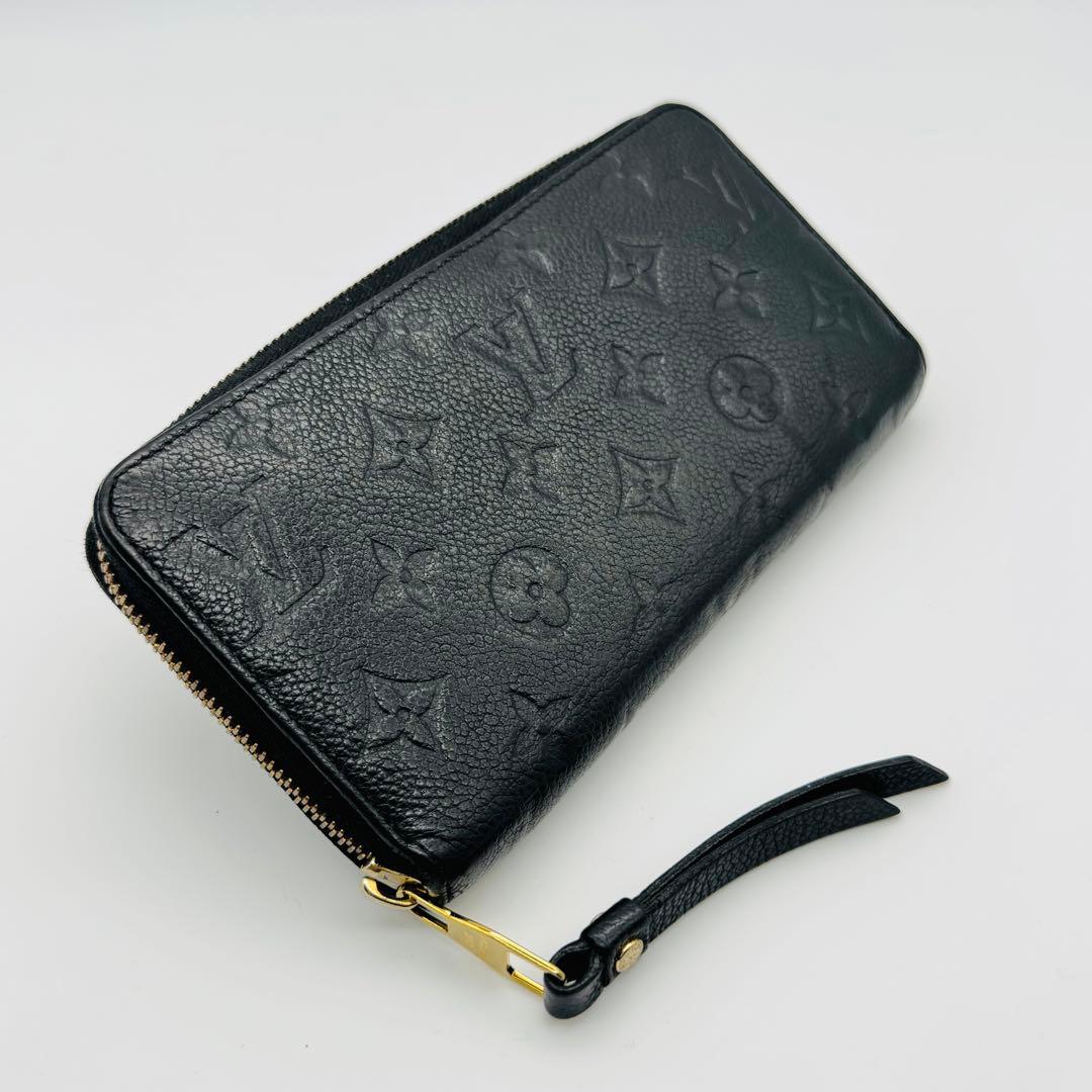 ルイヴィトン　ジッピーウォレット　アンプラント　モノグラム　ブラックM61864
