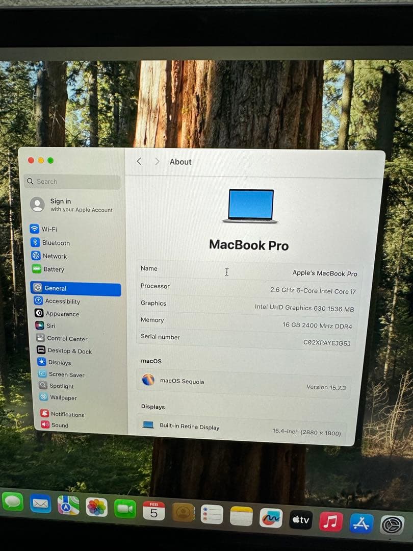 MacBook Pro 15インチ 2018 i7 16GB 512GB 美品