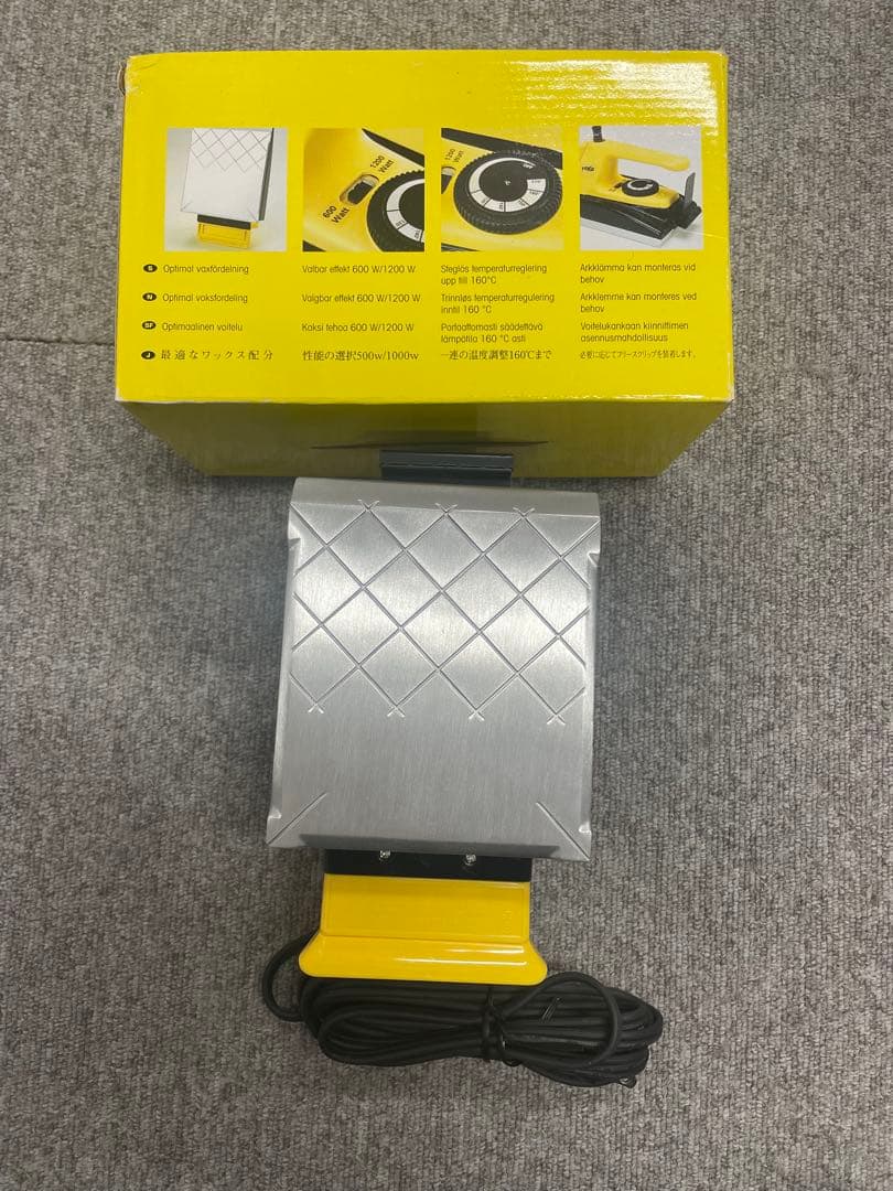 【未使用】TOKO スキー用アイロン イエロー　ペーパークリップ付属