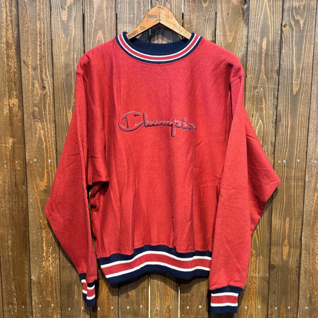 90s 未着用 極上 champion リバースウィーブ リブライン トリコタグ