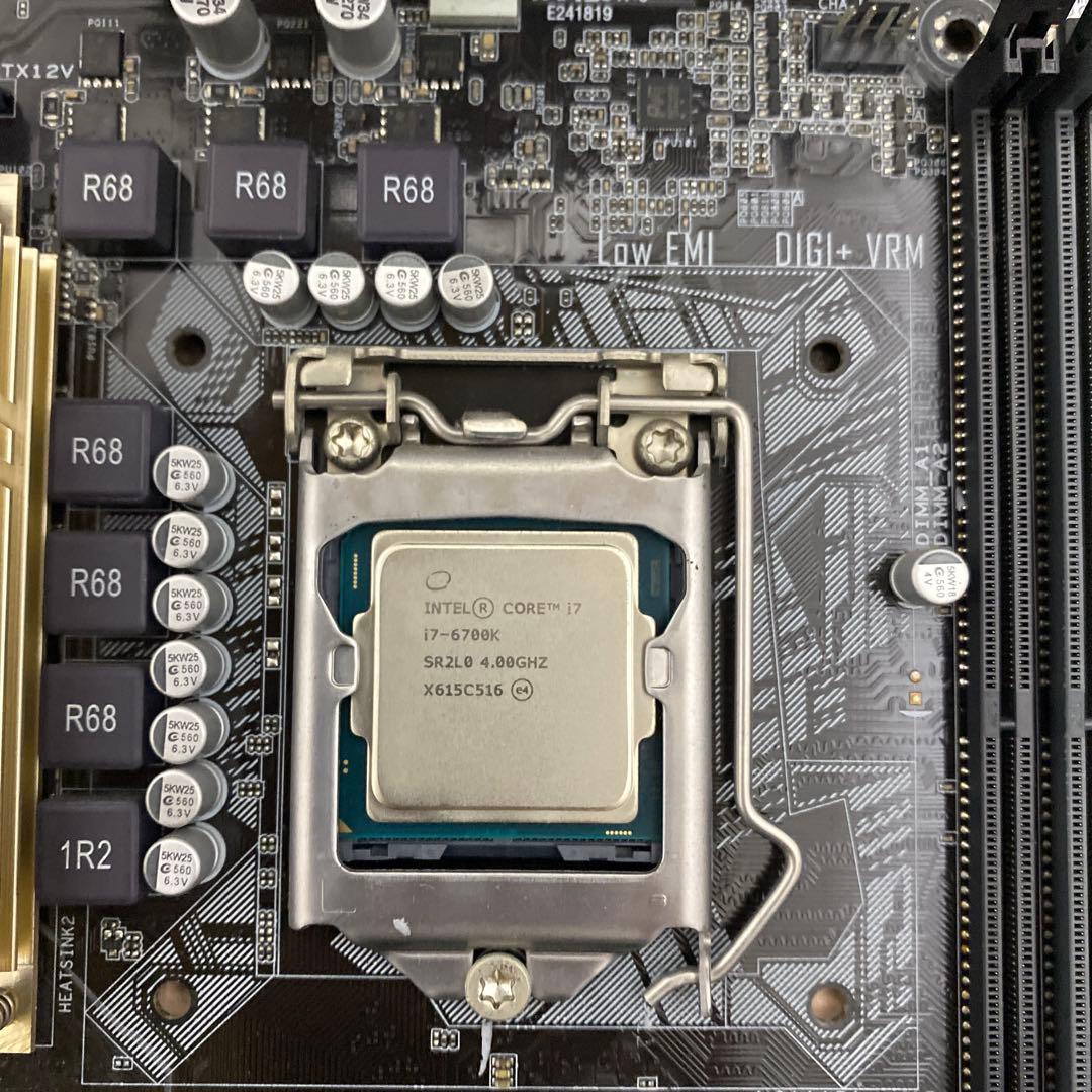 CPU intel i7 6700k ASUS H170-PRO 16GB FAN