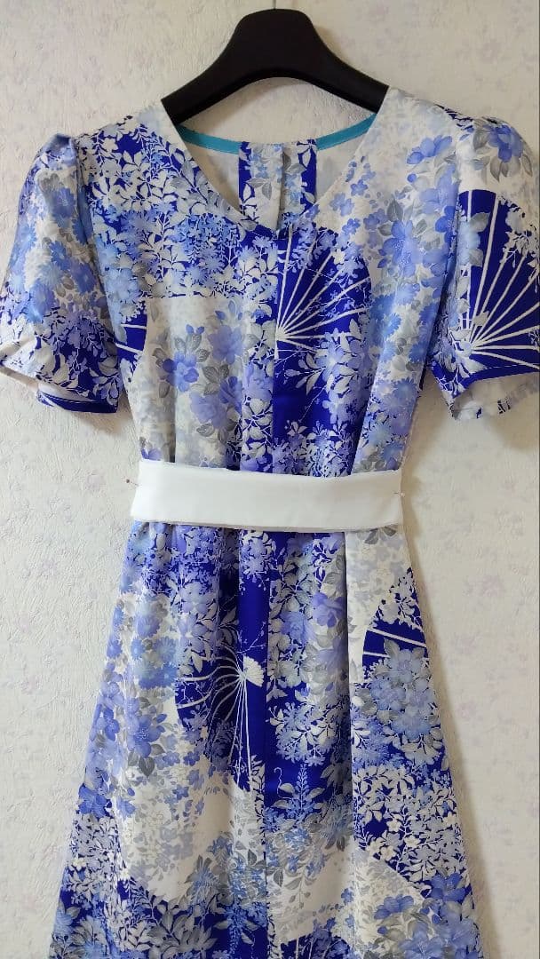 着物リメイクドレス