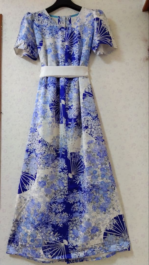 着物リメイクドレス
