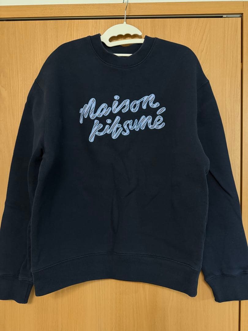 Maison Kitsuné ネイビー トレーナー Lサイズ