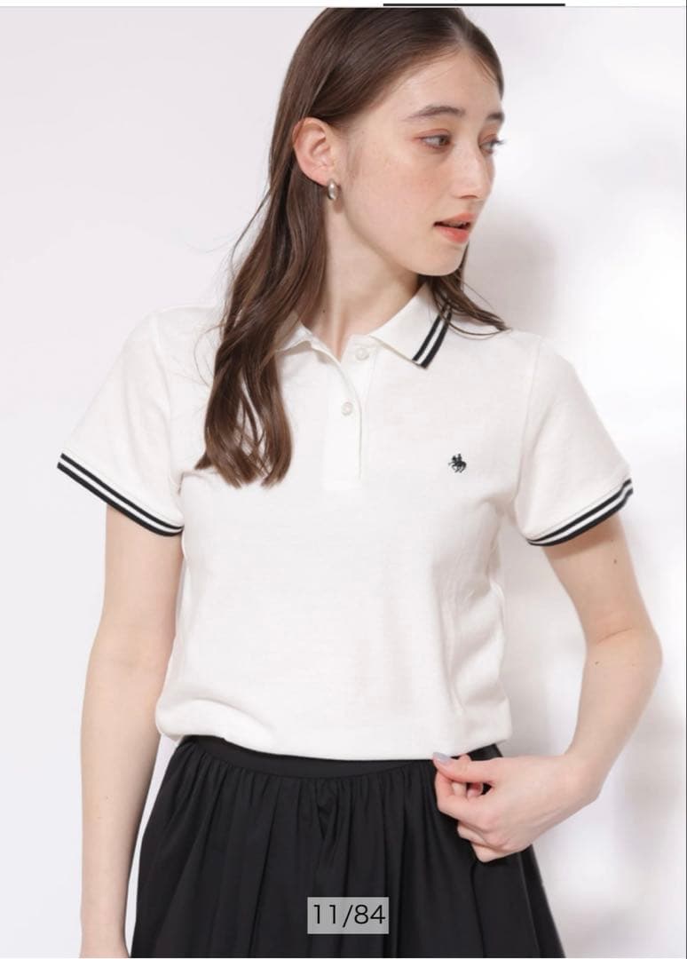 リランドチュール　ポロシャツ　〈POLO BCSコラボ〉　白
