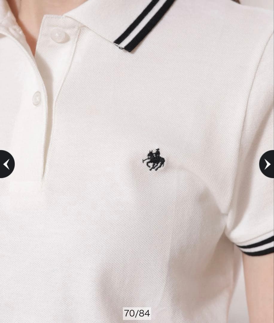 リランドチュール　ポロシャツ　〈POLO BCSコラボ〉　白