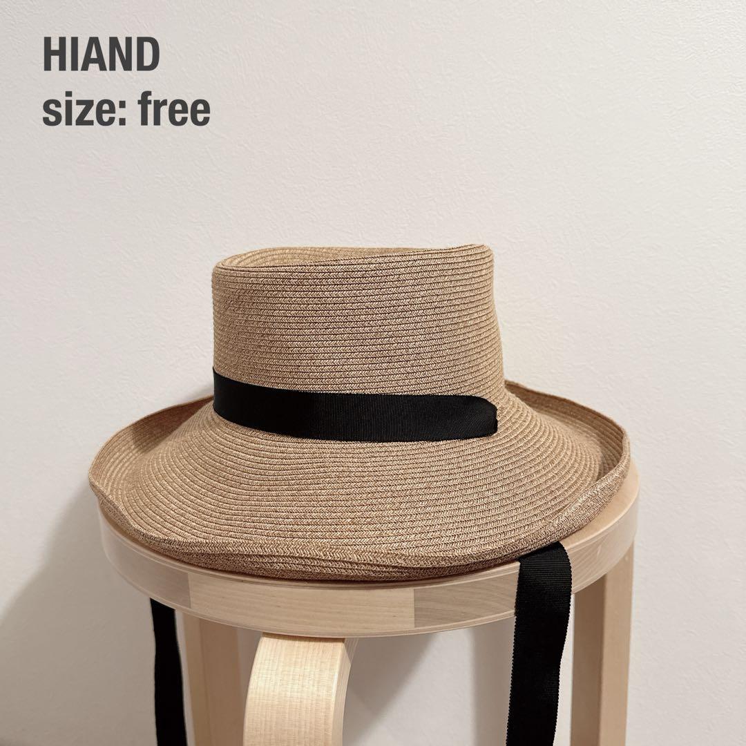 【美品】HIAND ハイアンド Blade pork Hat ハット 麦わら帽子
