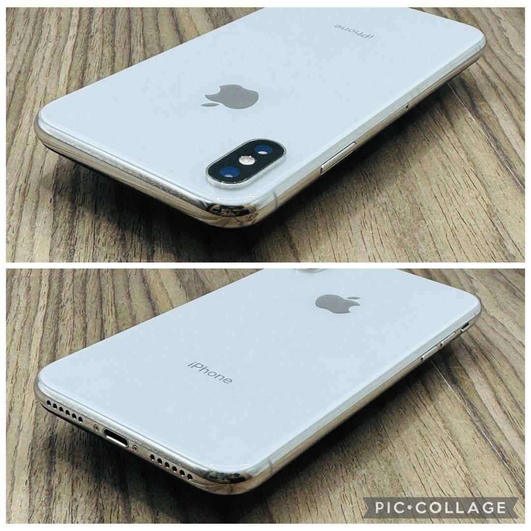 【新品液晶バッテリー】iPhoneX シルバー 256GB SIMフリー