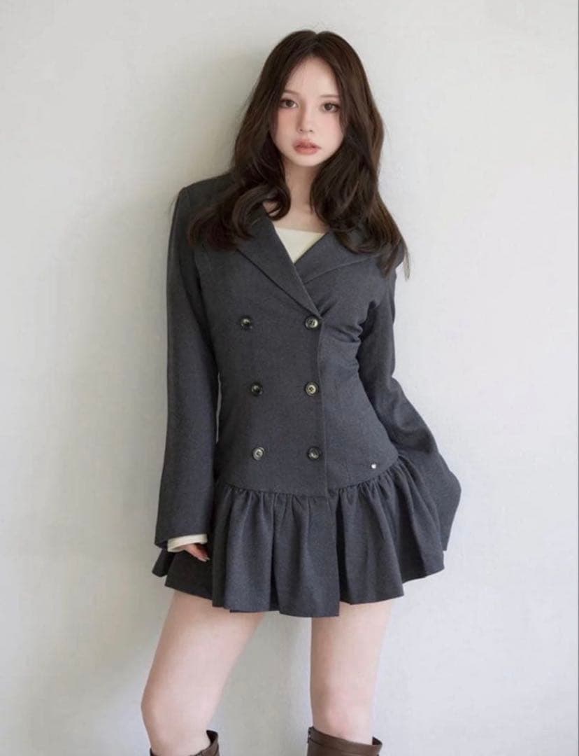 ワンピース andmary Donna gather mini dress