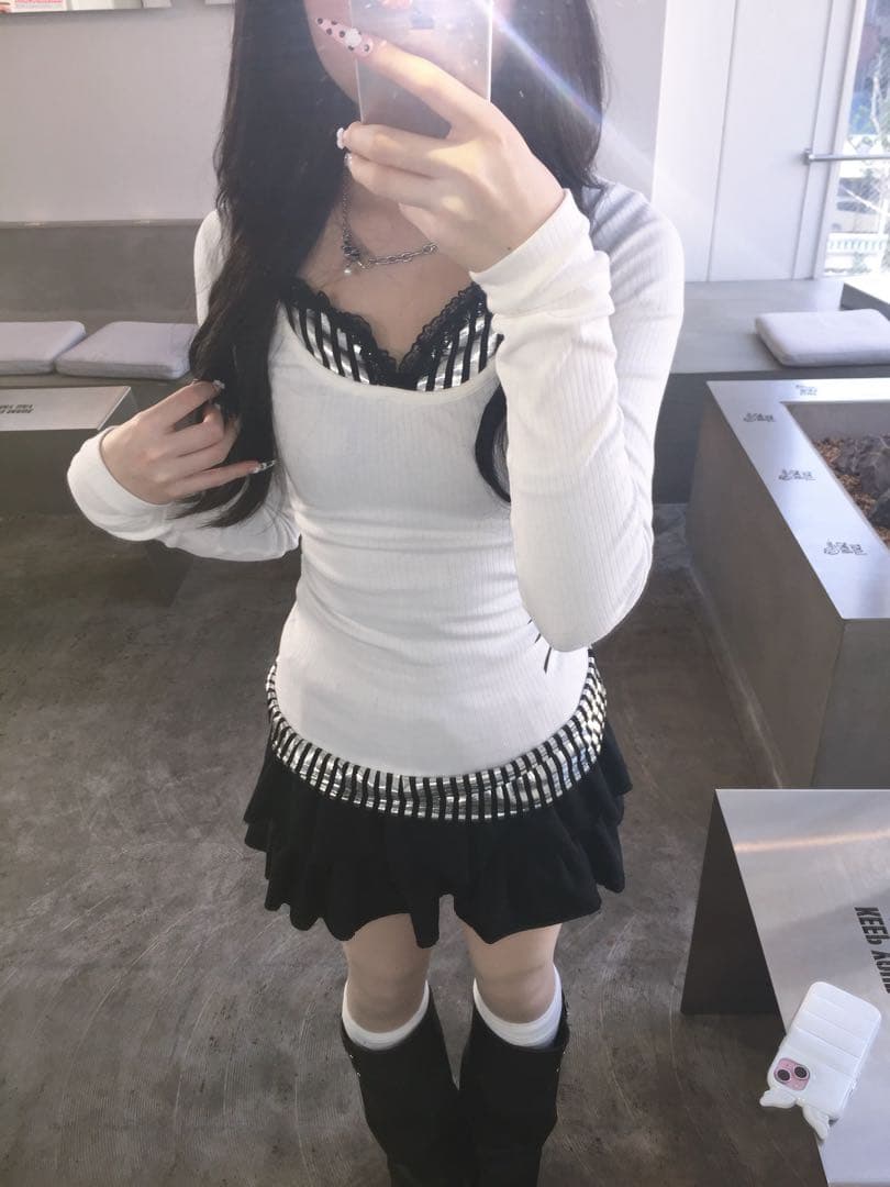 babylclub 長袖Tシャツ ホワイト