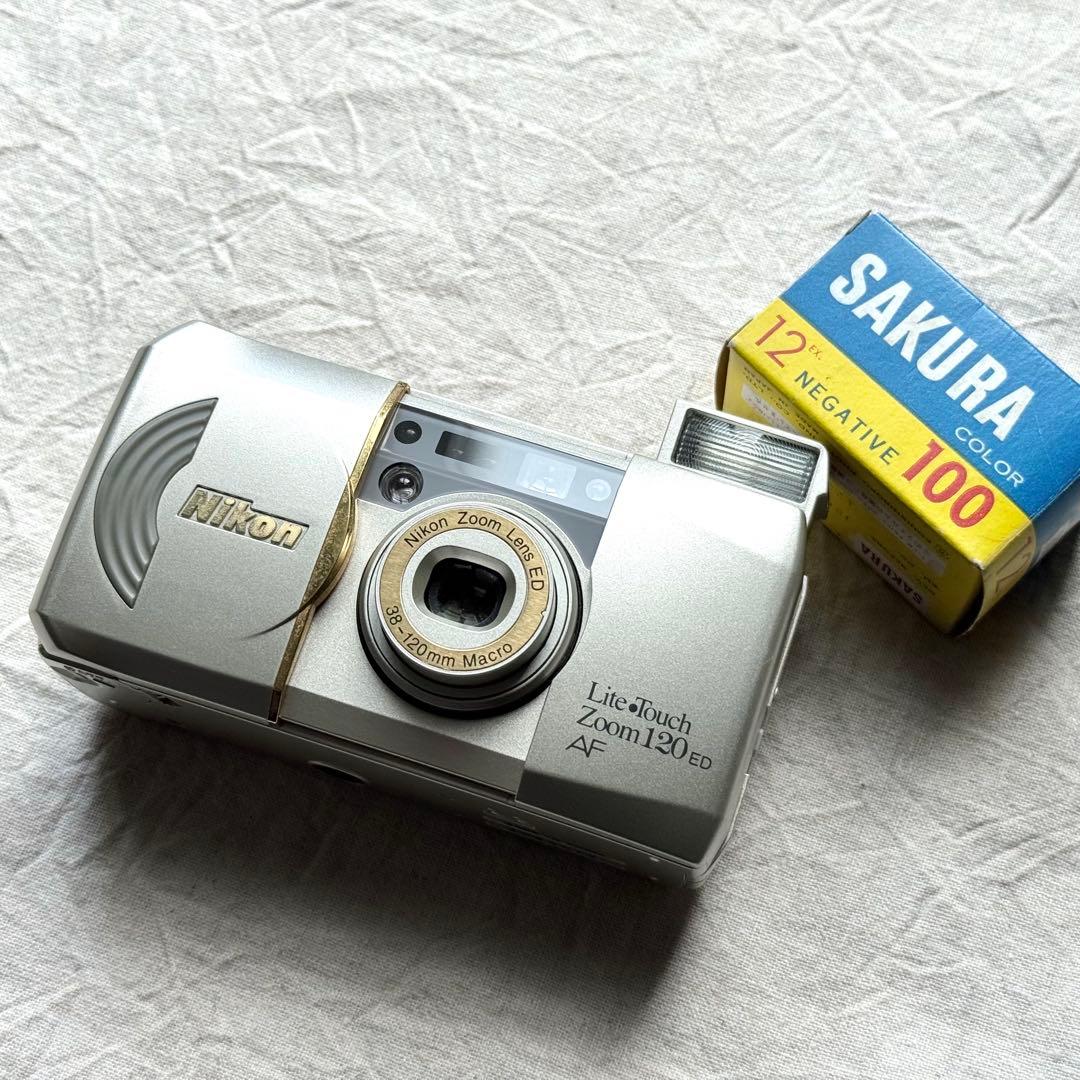 ⌘完動品！ 電池付き、作例あり！ Nikon Lite touch 120⌘