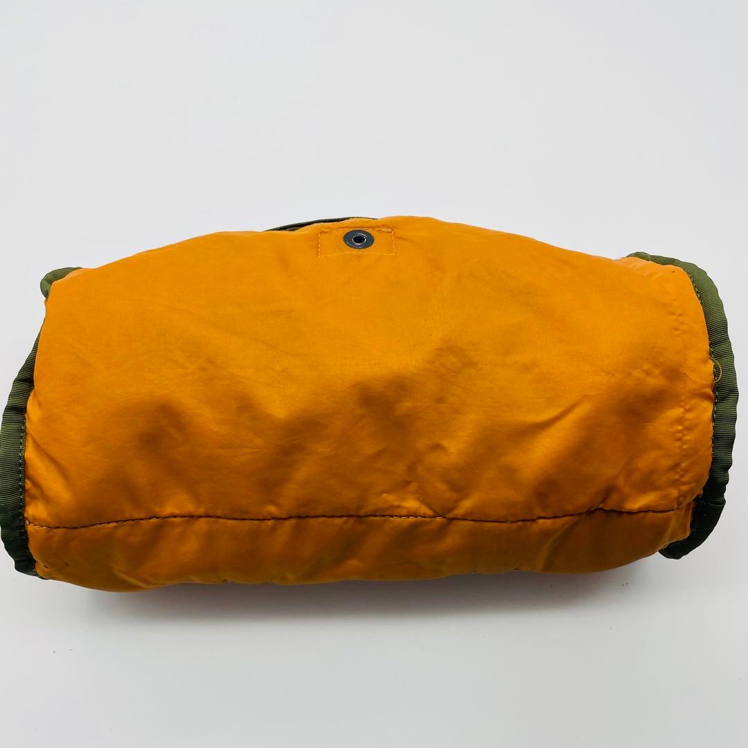 【良品】ポーター タンカー　ミニボストン　ドラムバッグ　カーキ　ナイロン