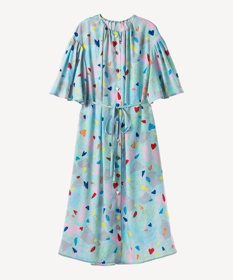 R*☆様 MUVEIL 2025ss ストーンプリントドレス