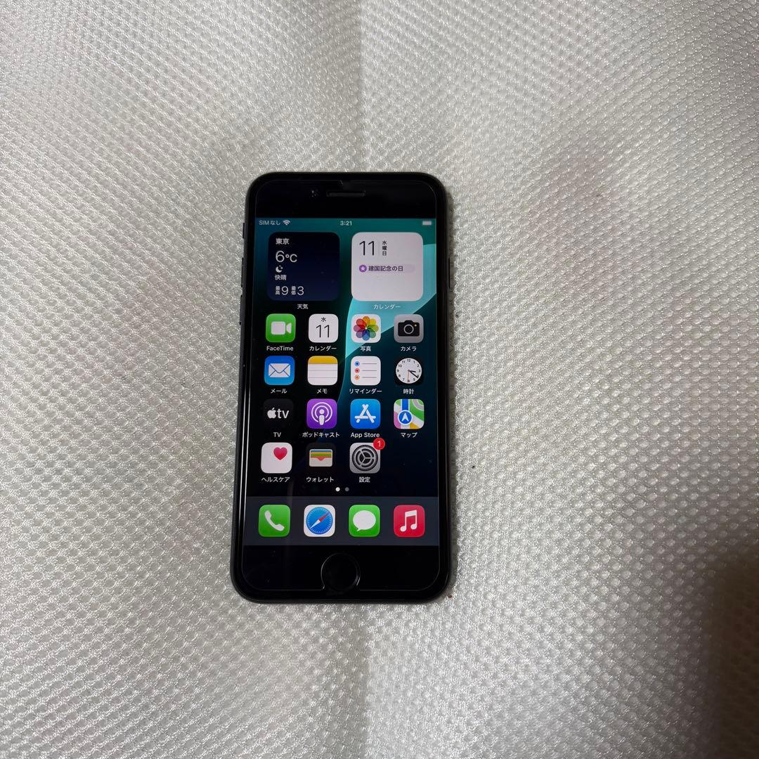 美品 SIMフリー iPhoneSE 第3世代 64GB ミッドナイト 87%