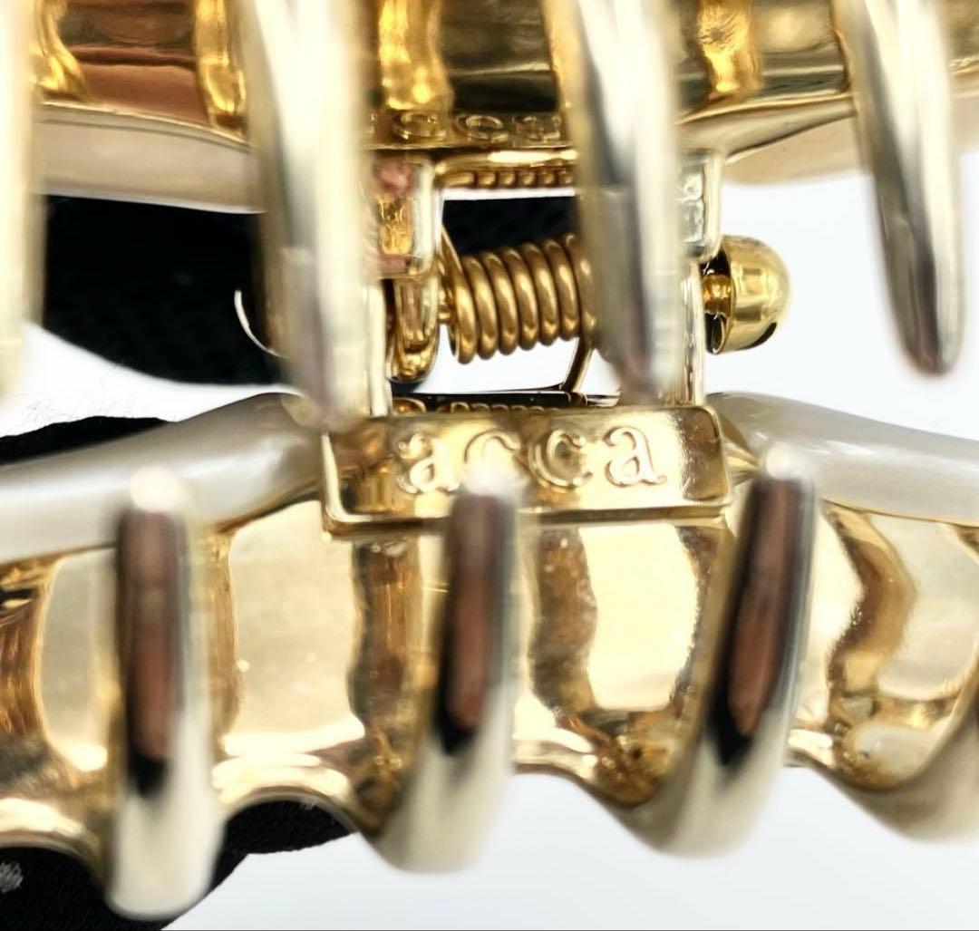 新品未使用 アッカ acca ニューコラーナ　ヘアクリップ Lサイズ　袋付き