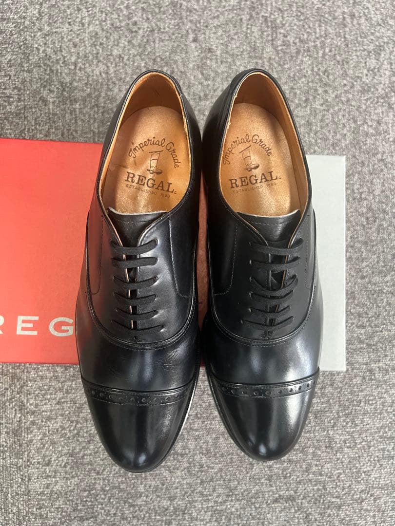 REGAL インペリアルグレード ストレートチップ ブラック