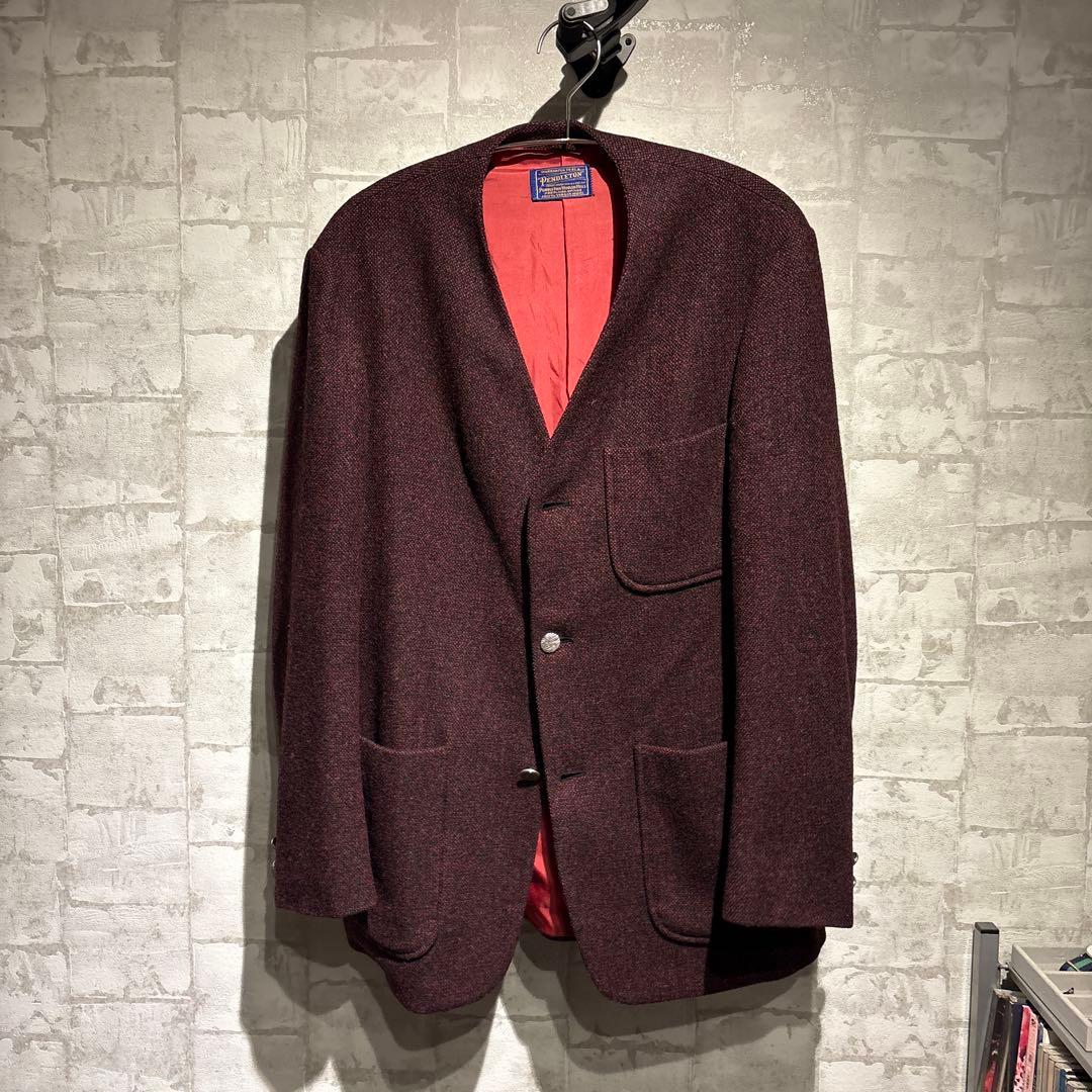 P*n様 50's PENDLETON ノーカラージャケット