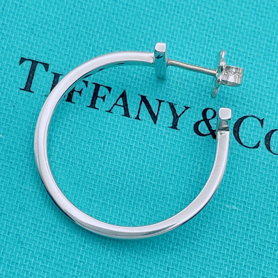 Tiffany & Co.　廃盤　Tワイヤー　ミディアムピアス　フープ　片耳