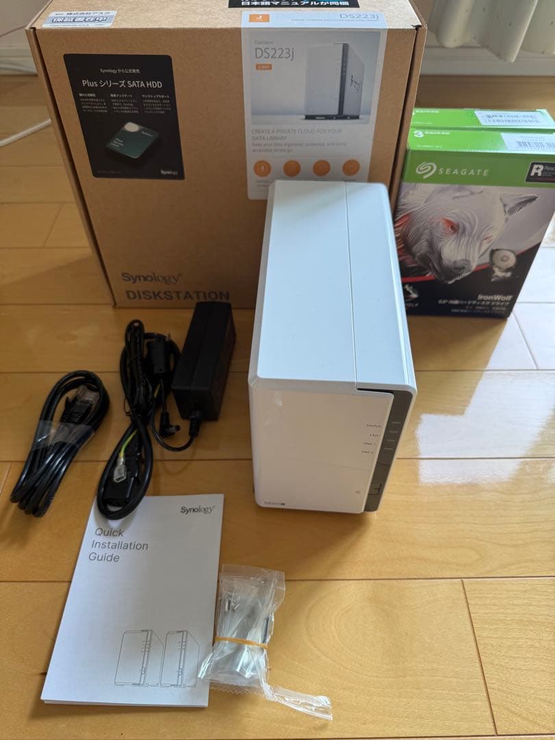 Synology DS223j NAS HDD 6TB×2台 セット