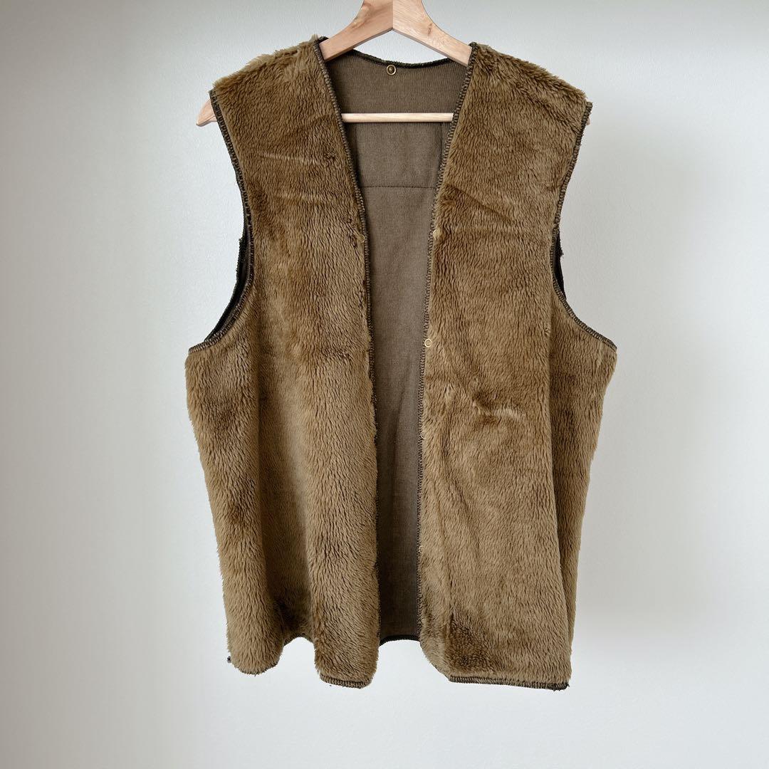 Barbour 90s パイルライナー 旧3クラウン 36 ジレ ベスト 英国製