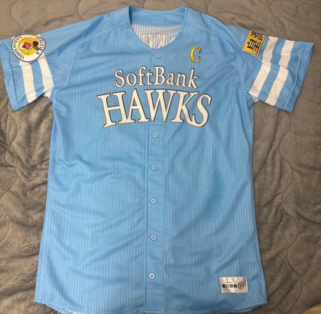 福岡SBH鷹の祭典2011 現監督　小久保裕紀現役時着用サイン入りユニフォーム