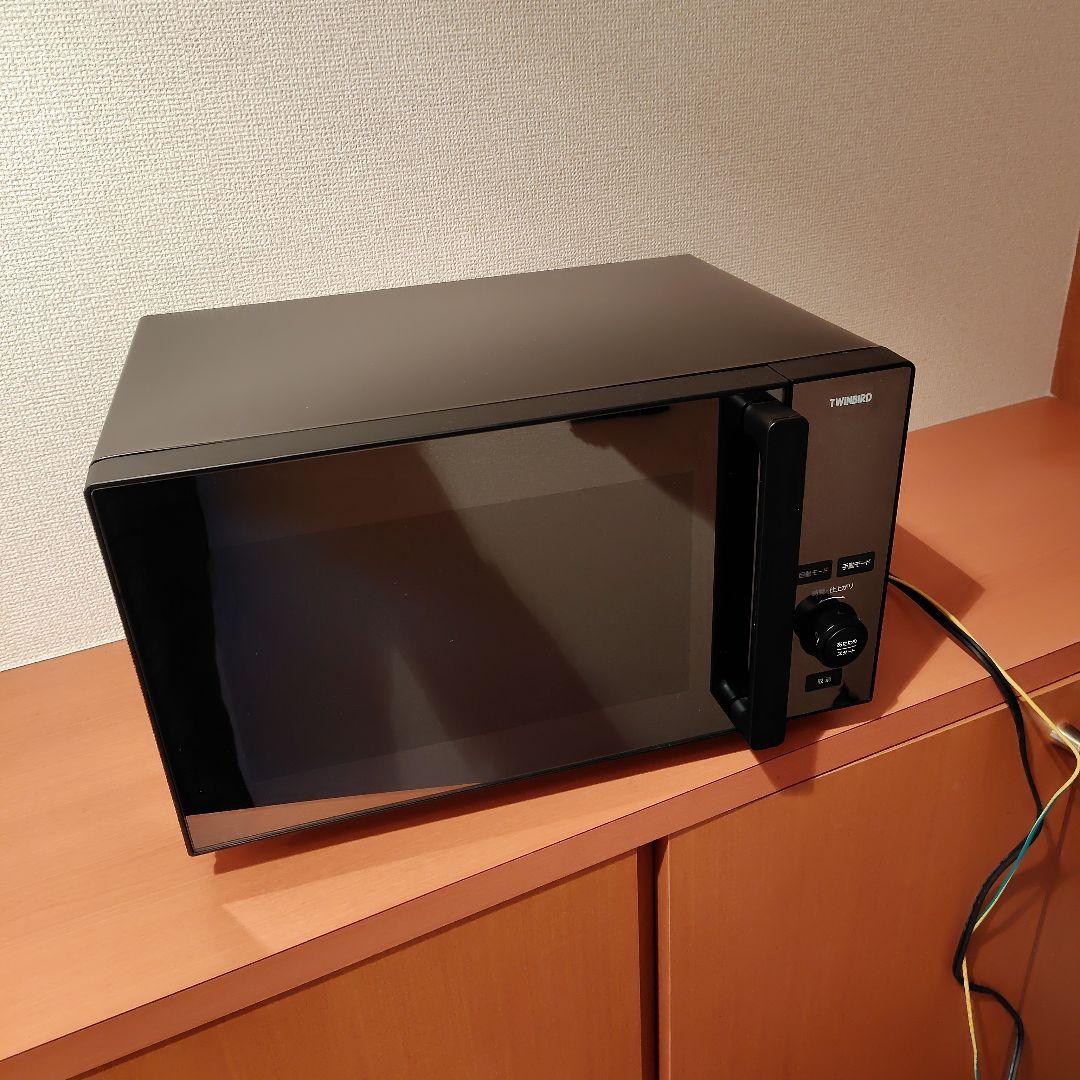 ツインバード DR‑E273B 電子レンジ フラットタイプ 20L ブラック