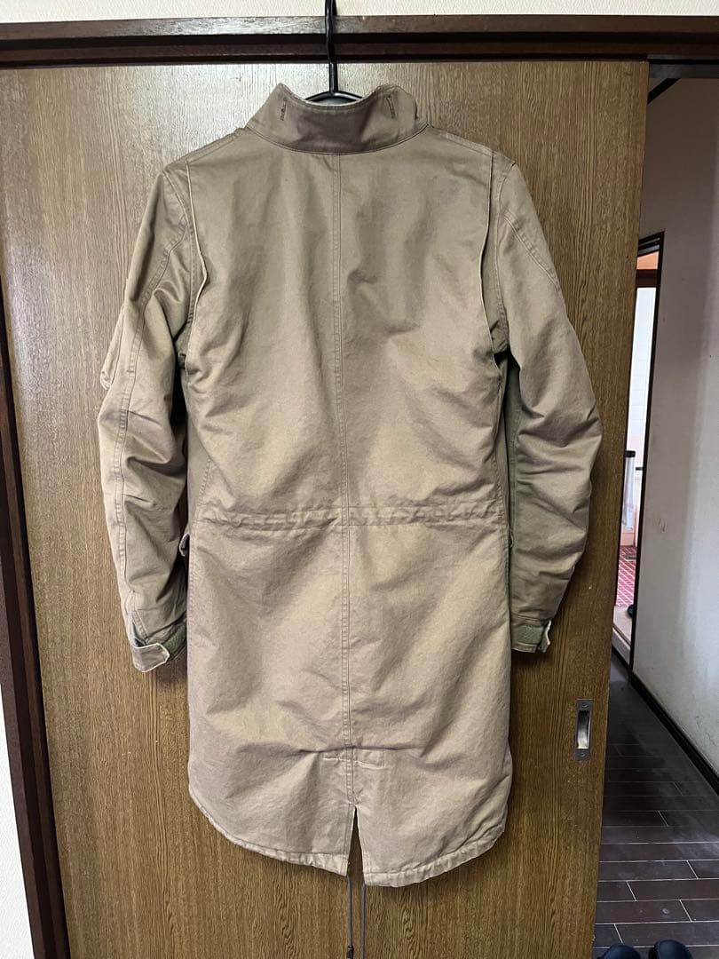 ファー付きミリタリースタイルモッズコート