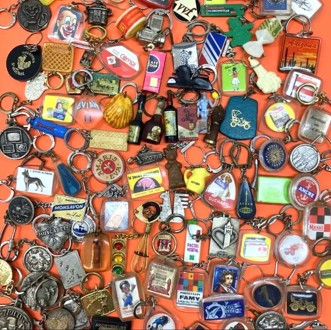 フランス雑貨★フレンチキーホルダー大量100個セット②★ワイン　フレンチパブ