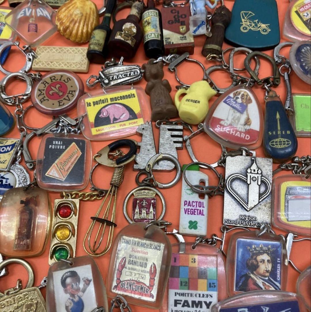 フランス雑貨★フレンチキーホルダー大量100個セット②★ワイン　フレンチパブ