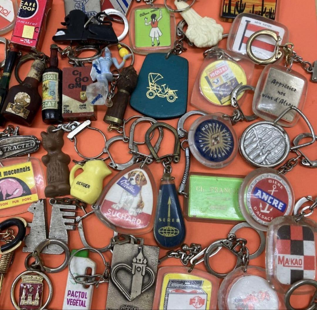 フランス雑貨★フレンチキーホルダー大量100個セット②★ワイン　フレンチパブ