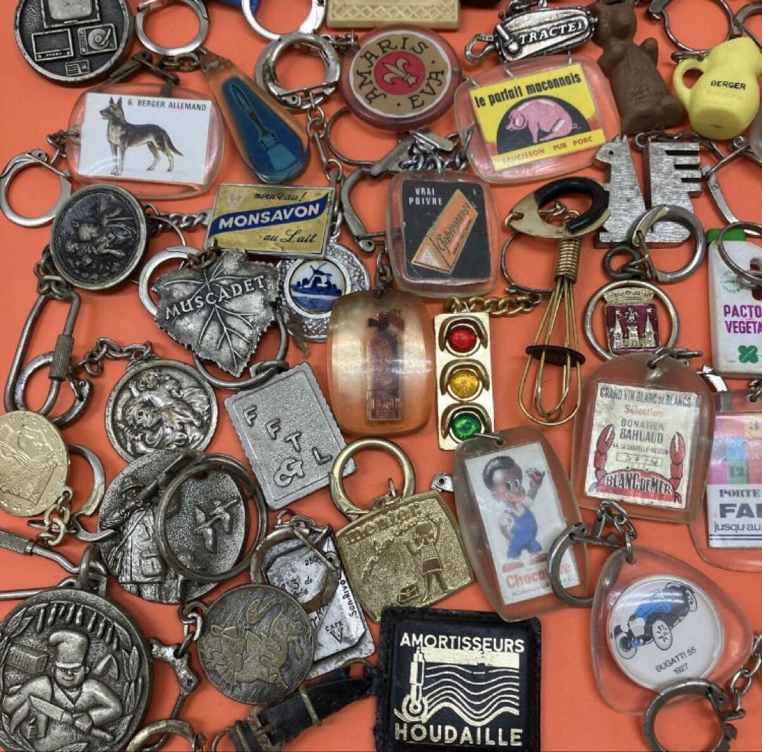 フランス雑貨★フレンチキーホルダー大量100個セット②★ワイン　フレンチパブ