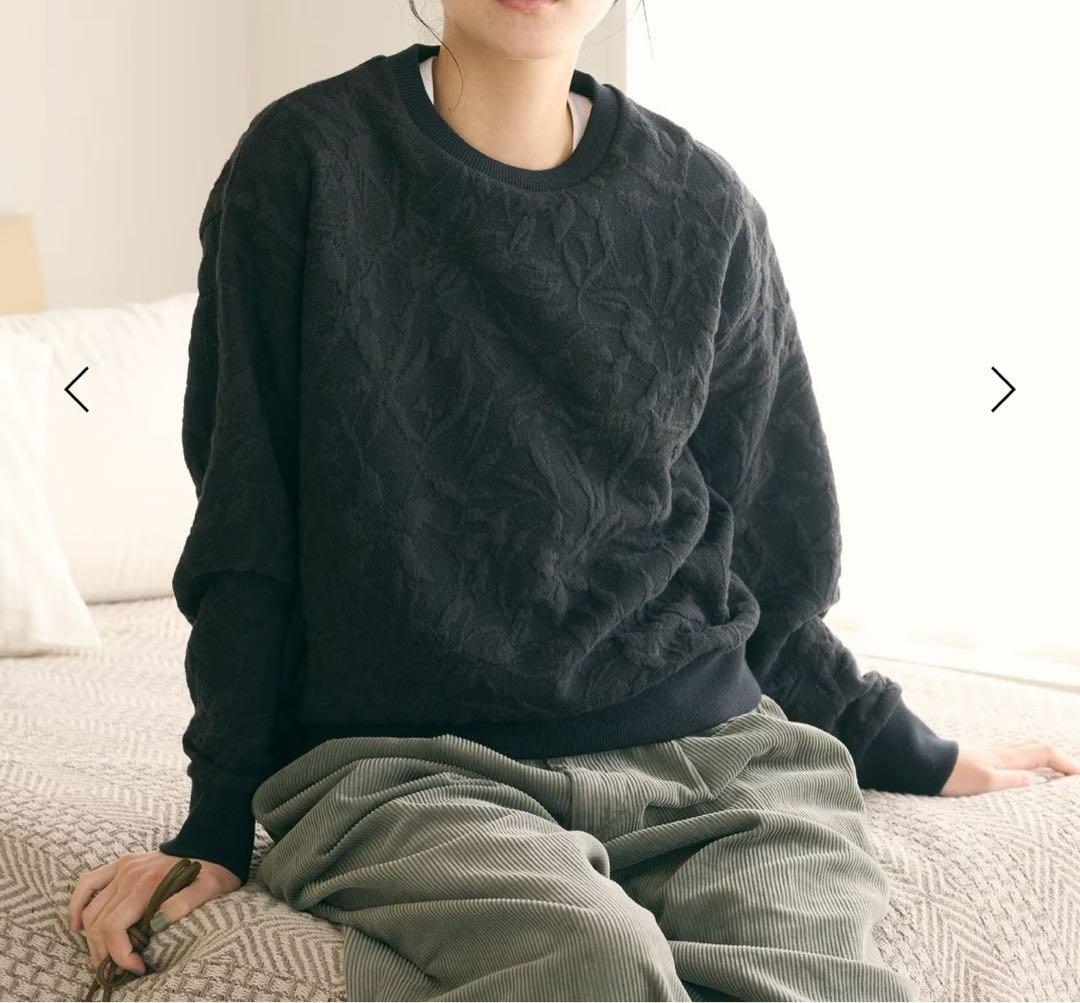 hasucoさま　ジャガード　ブラック