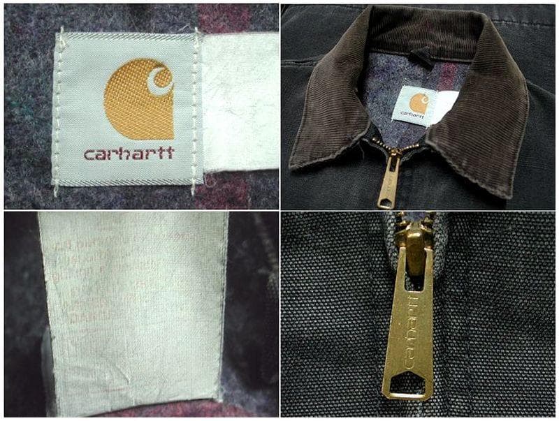 80'S　Carhartt　デトロイトジャケット　USA製　ブラックダック　Ｌ