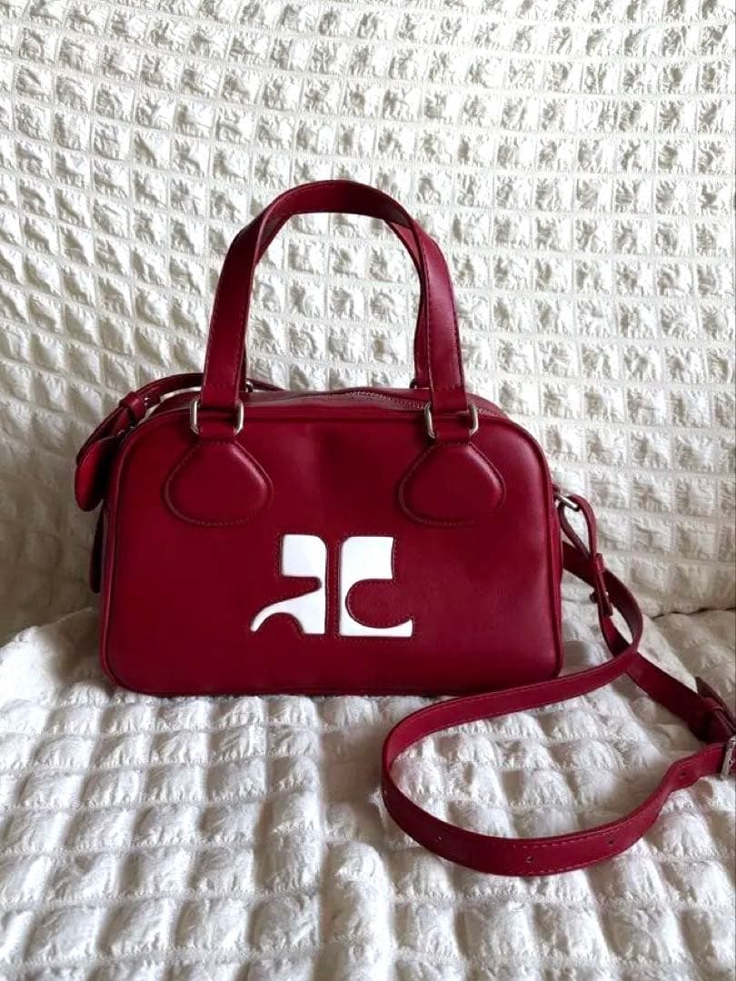 クレージュReedition ハンドバッグ ボーリングバック ショルダー