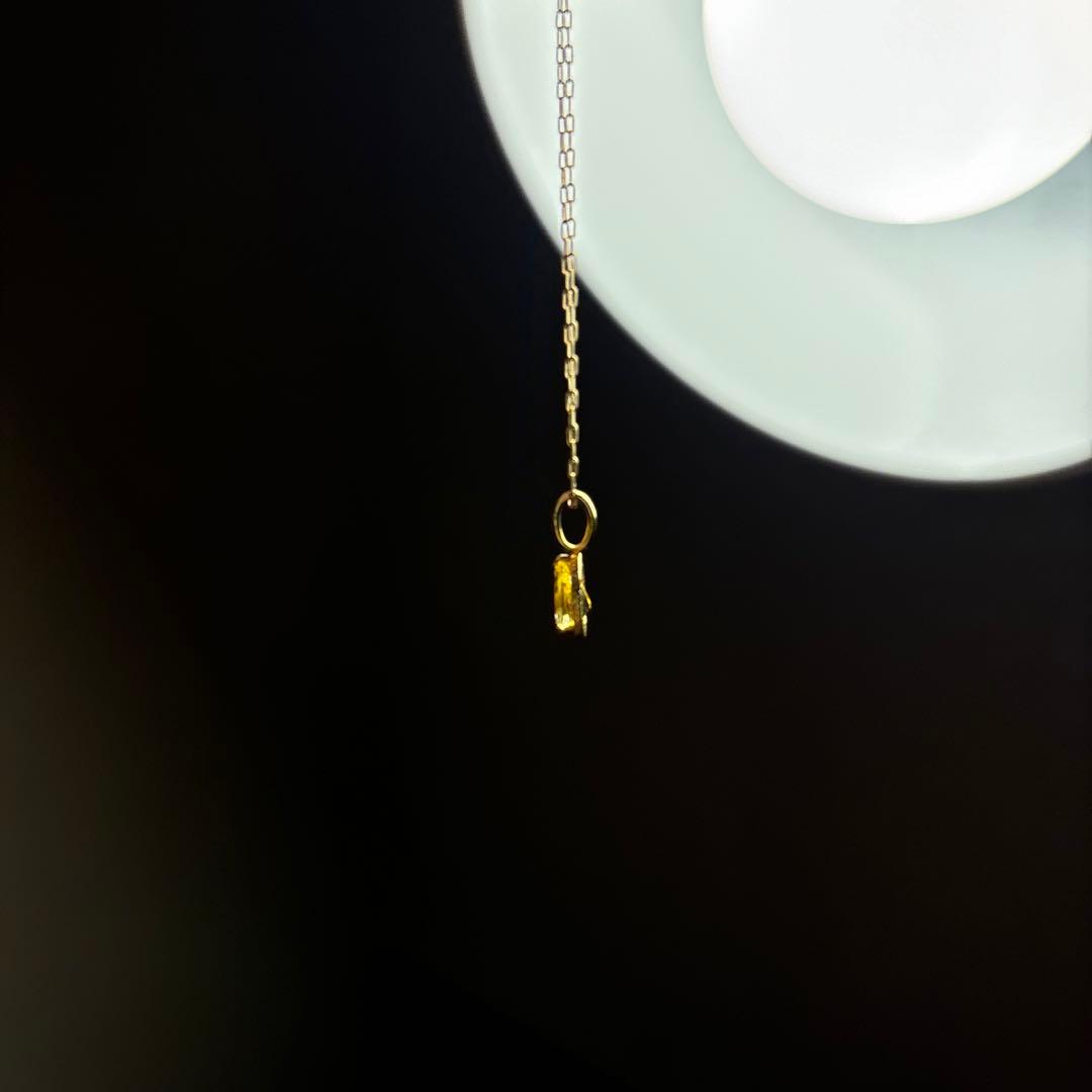 【ご購入者決定】Hariqua イエローダンビュライト 0.63ct チャーム