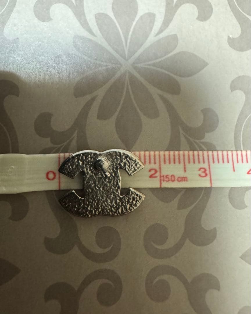 正規品☆シャネルココマークピアス/片耳 CHANELスワロフスキー シルバー